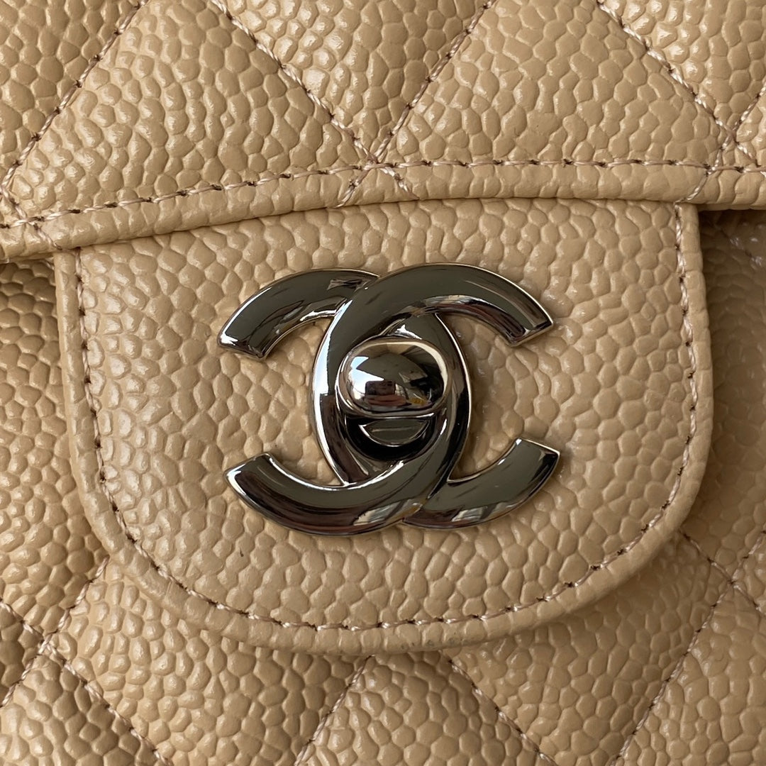BOLSA CHANEL CAVIAR - PRATA