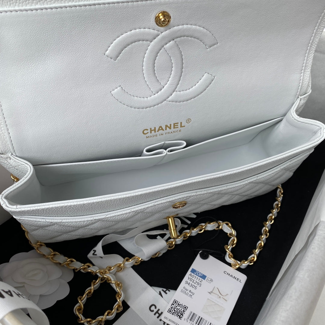 BOLSA CHANEL CAVIAR - DOURADA