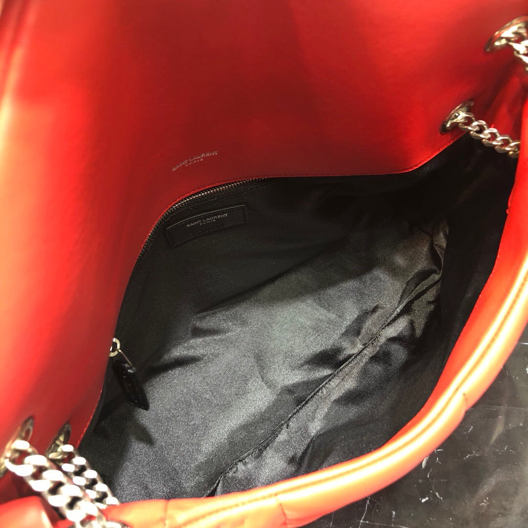 BOLSA PUFFER VERMELHA - 23 CM