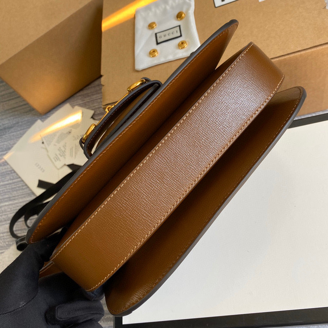 BOLSA HORSEBIT MARROM - 25 CM