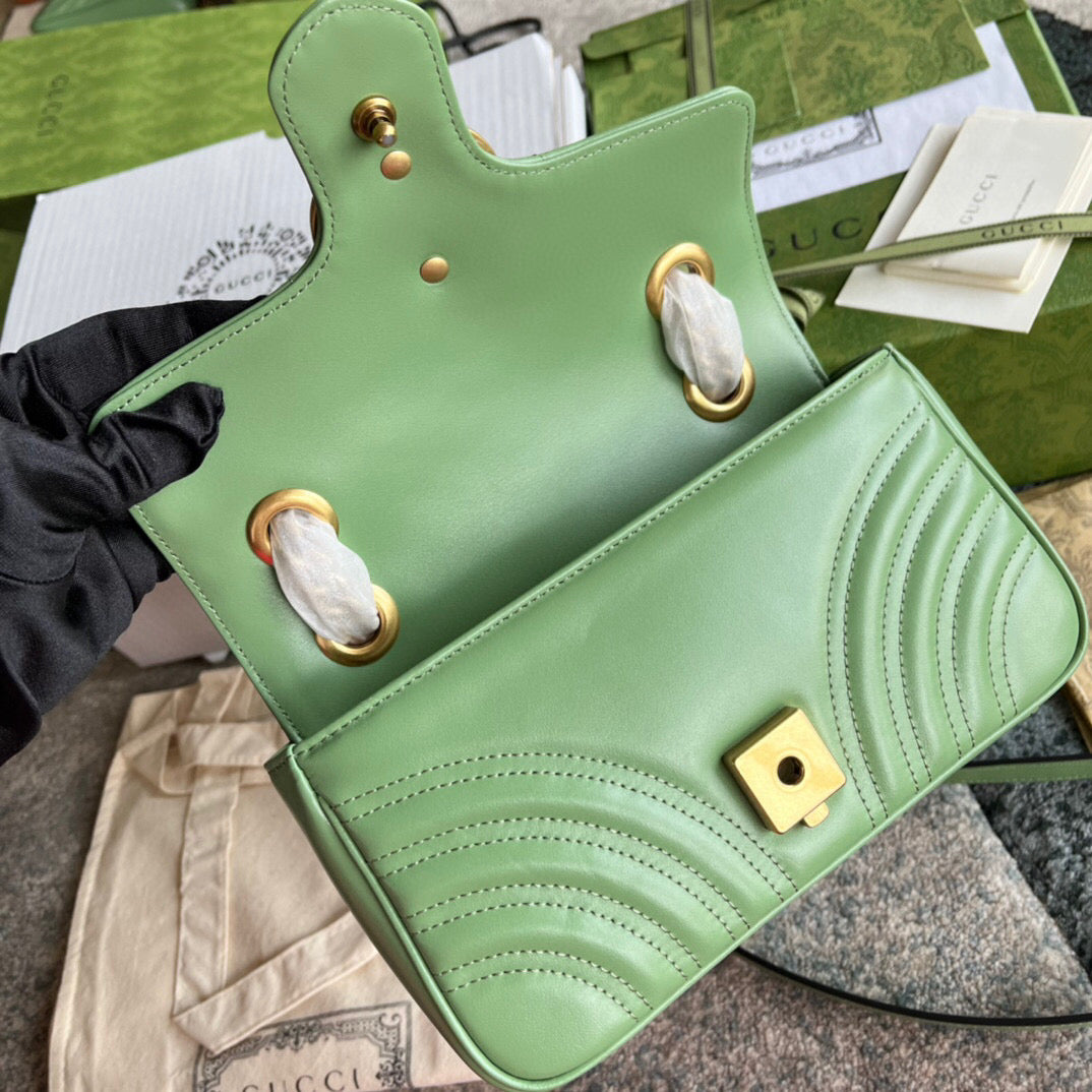 BOLSA MARMONT VERDE - 22 CM