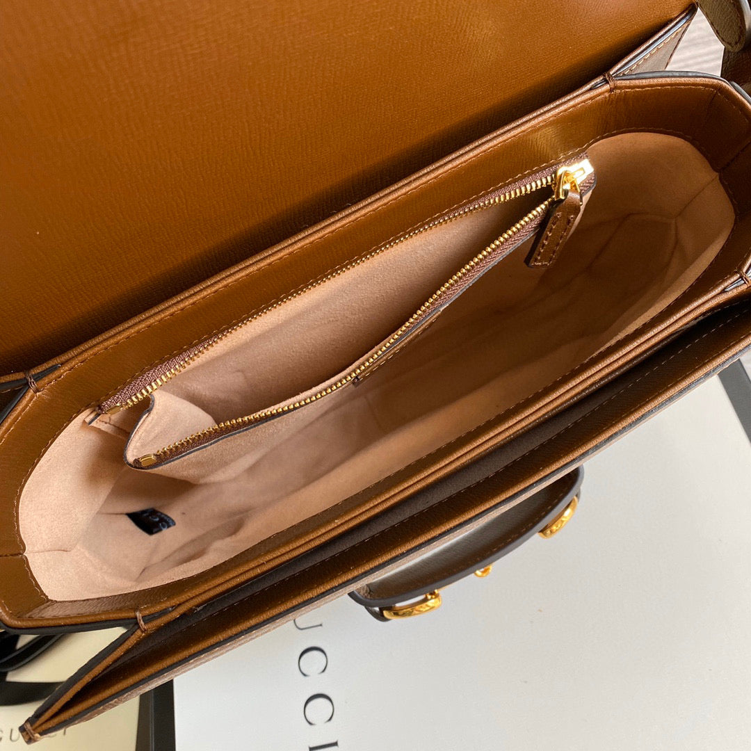 BOLSA HORSEBIT MARROM - 25 CM