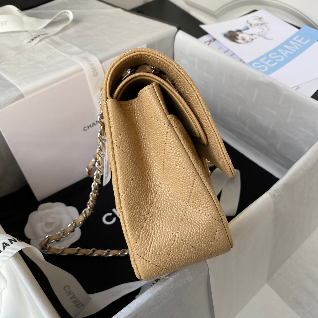 BOLSA CHANEL CAVIAR - PRATA