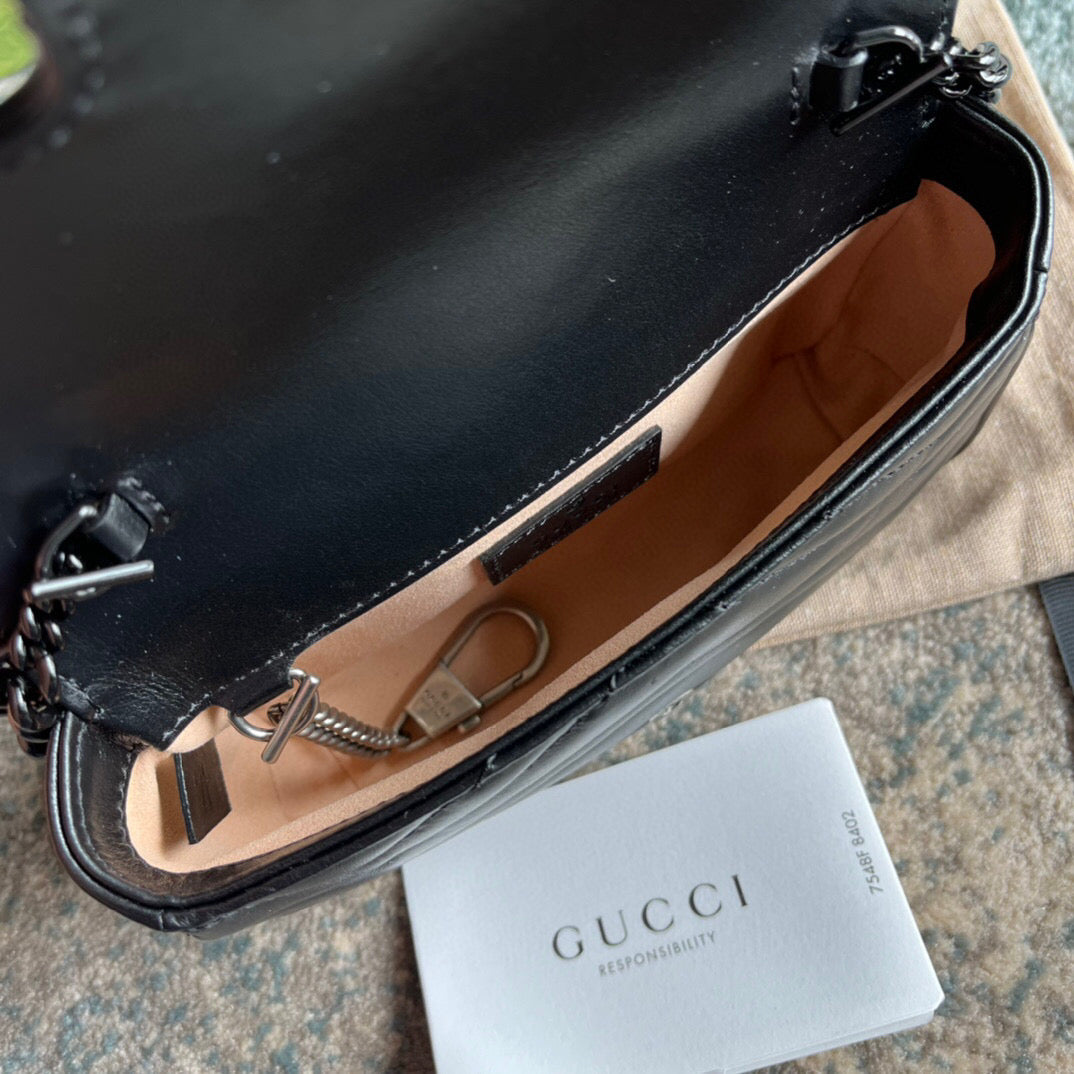 BOLSA MARMONT MINI ALL BLACK - 16.5 CM