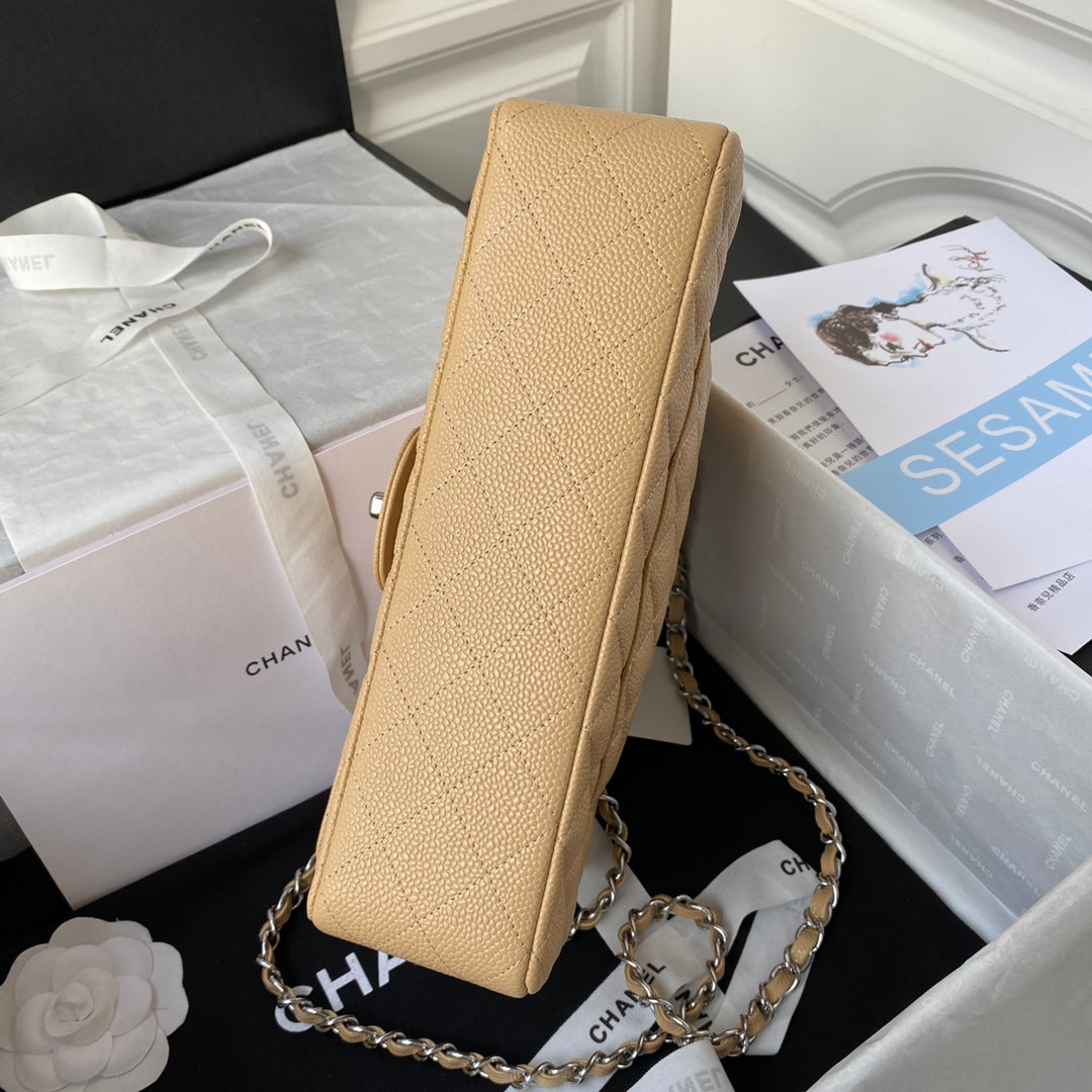 BOLSA CHANEL CAVIAR - PRATA