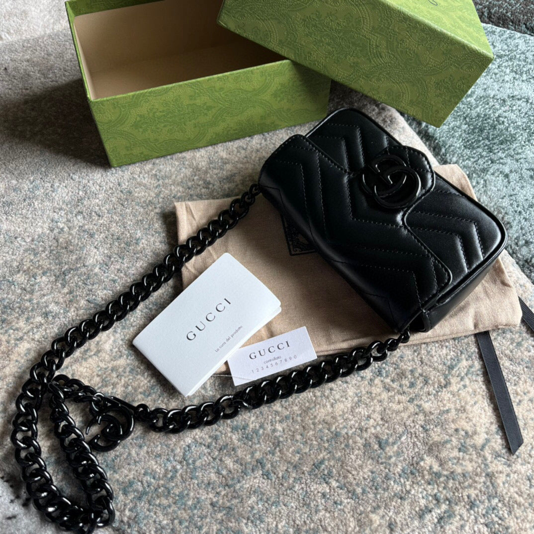 BOLSA MARMONT MINI ALL BLACK - 16.5 CM