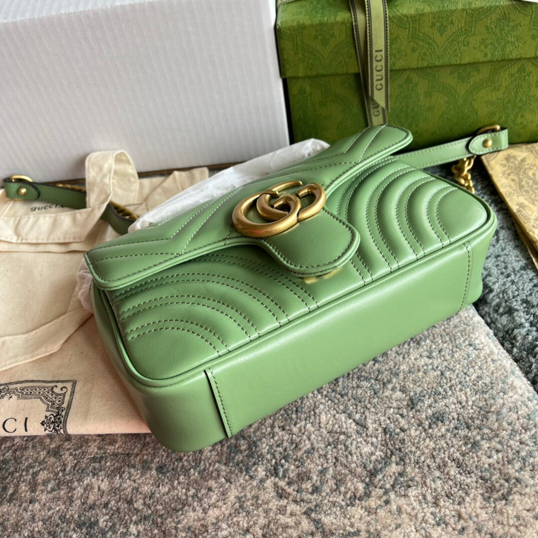 BOLSA MARMONT VERDE - 22 CM