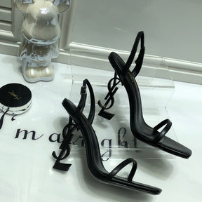 SANDÁLIA YSL PRETO - 11 Cm