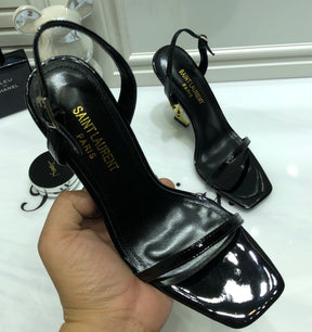 SANDÁLIA YSL DOURADO - 11 Cm
