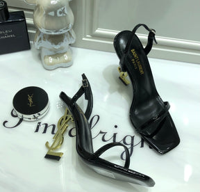 SANDÁLIA YSL DOURADO - 11 Cm