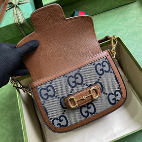 BOLSA HORSEBIT AZUL - 20 CM