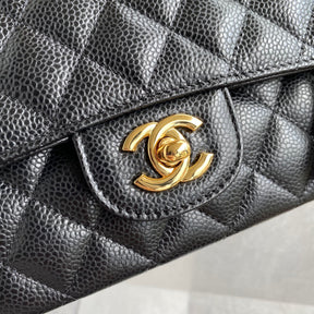 BOLSA CHANEL CAVIAR - DOURADA