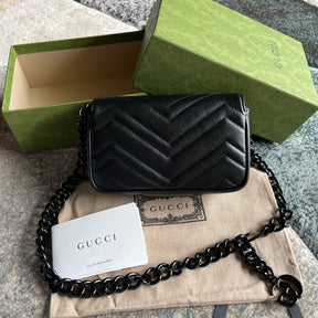 BOLSA MARMONT MINI ALL BLACK - 16.5 CM