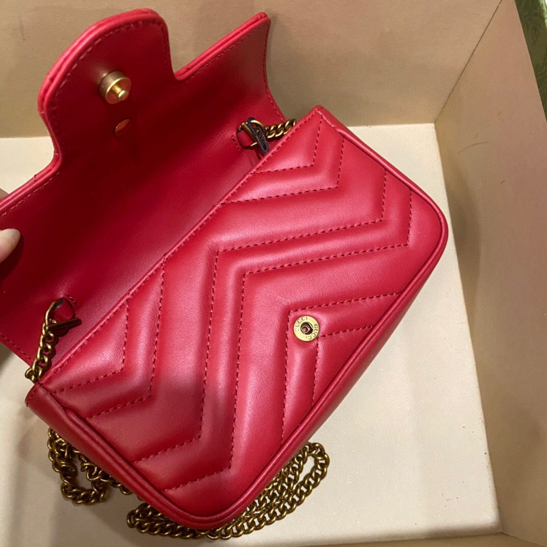 BOLSA MARMONT MINI VERMELHA - 16.5 CM