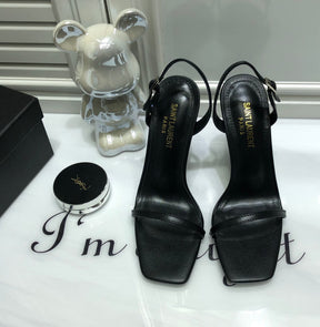 SANDÁLIA YSL PRETO - 11 Cm