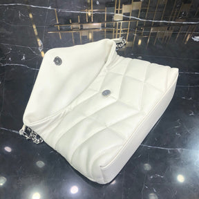 BOLSA PUFFER ALL WHITE - 23 CM