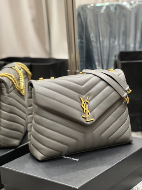 BOLSA LOULOU CINZA - 24 CM