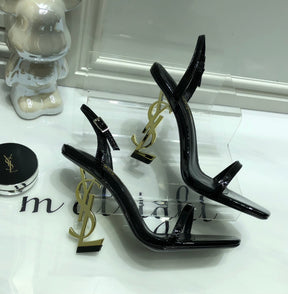 SANDÁLIA YSL DOURADO - 11 Cm
