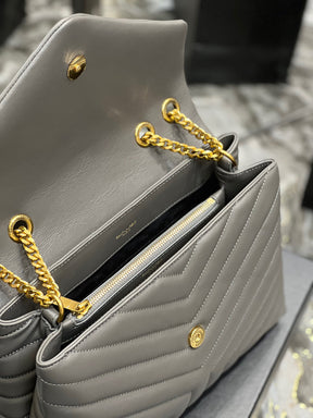 BOLSA LOULOU CINZA - 24 CM