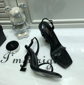 SANDÁLIA YSL PRETO - 11 Cm