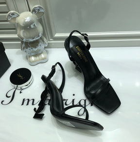 SANDÁLIA YSL PRETO - 11 Cm