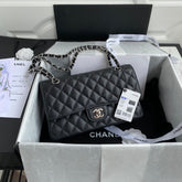 BOLSA CHANEL CAVIAR - PRATA