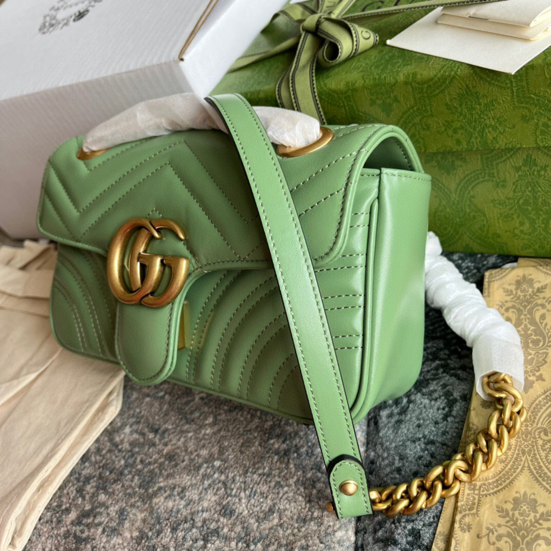 BOLSA MARMONT VERDE - 22 CM