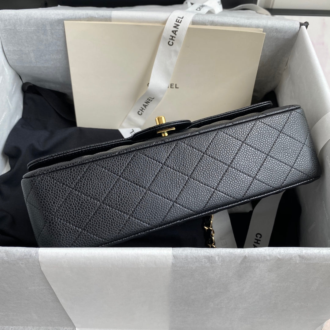BOLSA CHANEL CAVIAR - DOURADA
