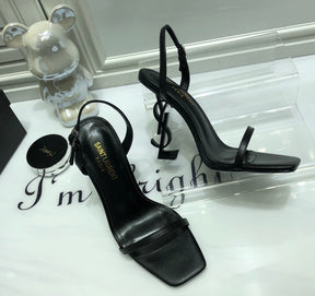 SANDÁLIA YSL PRETO - 11 Cm