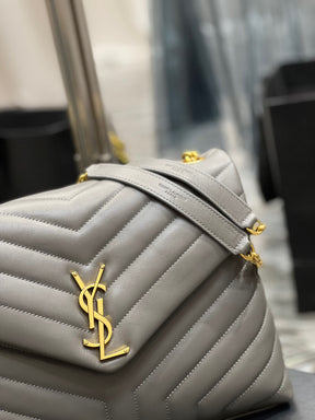 BOLSA LOULOU CINZA - 24 CM