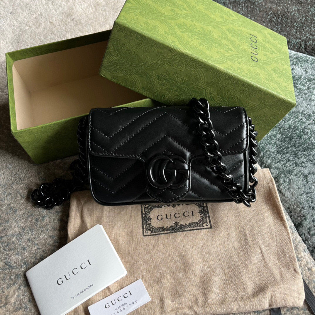 BOLSA MARMONT MINI ALL BLACK - 16.5 CM
