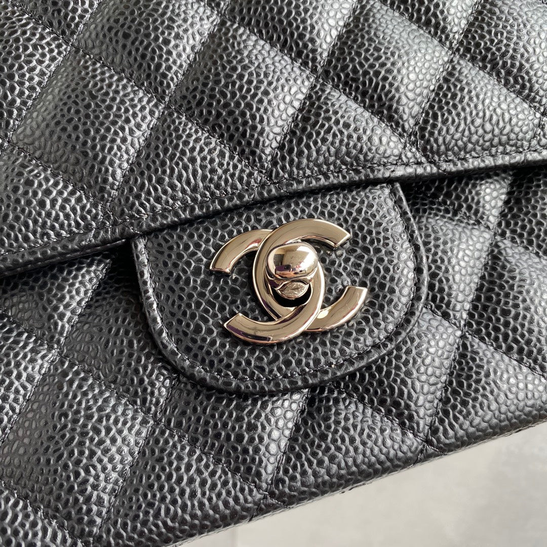 BOLSA CHANEL CAVIAR - PRATA