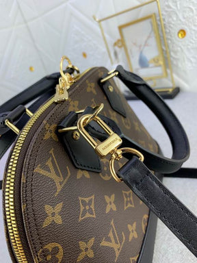 BOLSA ALMA MONOGRAMA PRETA - 25 CM