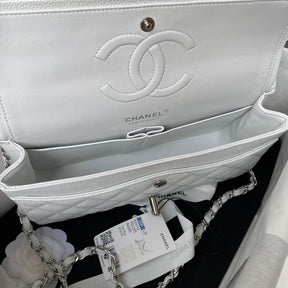 BOLSA CHANEL CAVIAR - PRATA