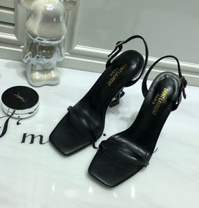 SANDÁLIA YSL PRETO - 11 Cm