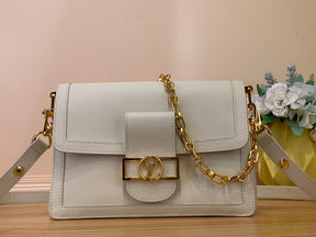 BOLSA DAUPHINE BRANCA - 25 CM