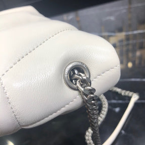 BOLSA PUFFER ALL WHITE - 23 CM
