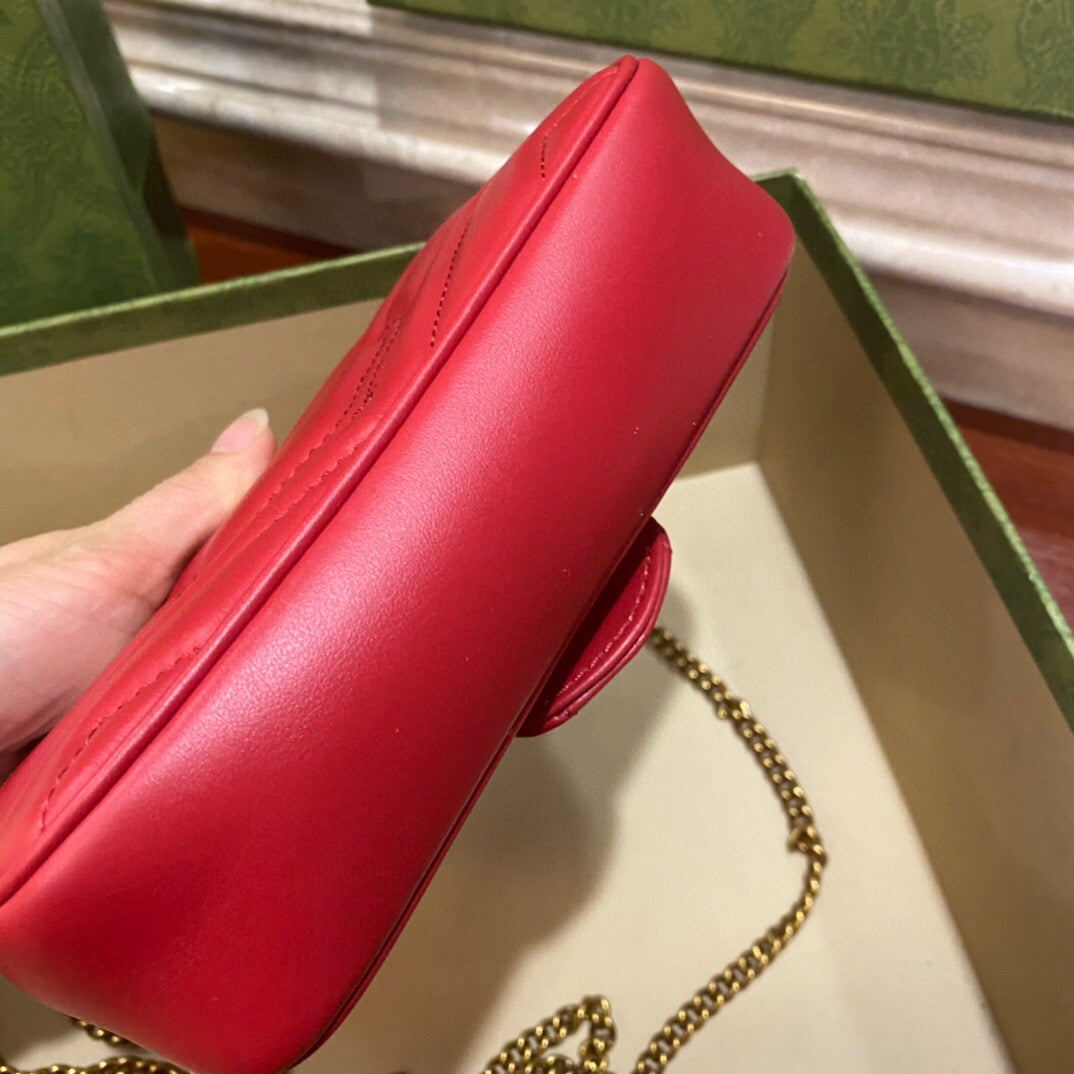 BOLSA MARMONT MINI VERMELHA - 16.5 CM