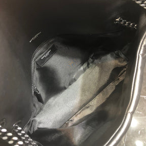 BOLSA PUFFER ALL BLACK - 23 CM