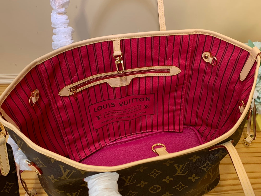 BOLSA NERVERFULL INTERIOR ROSA - 32 CM