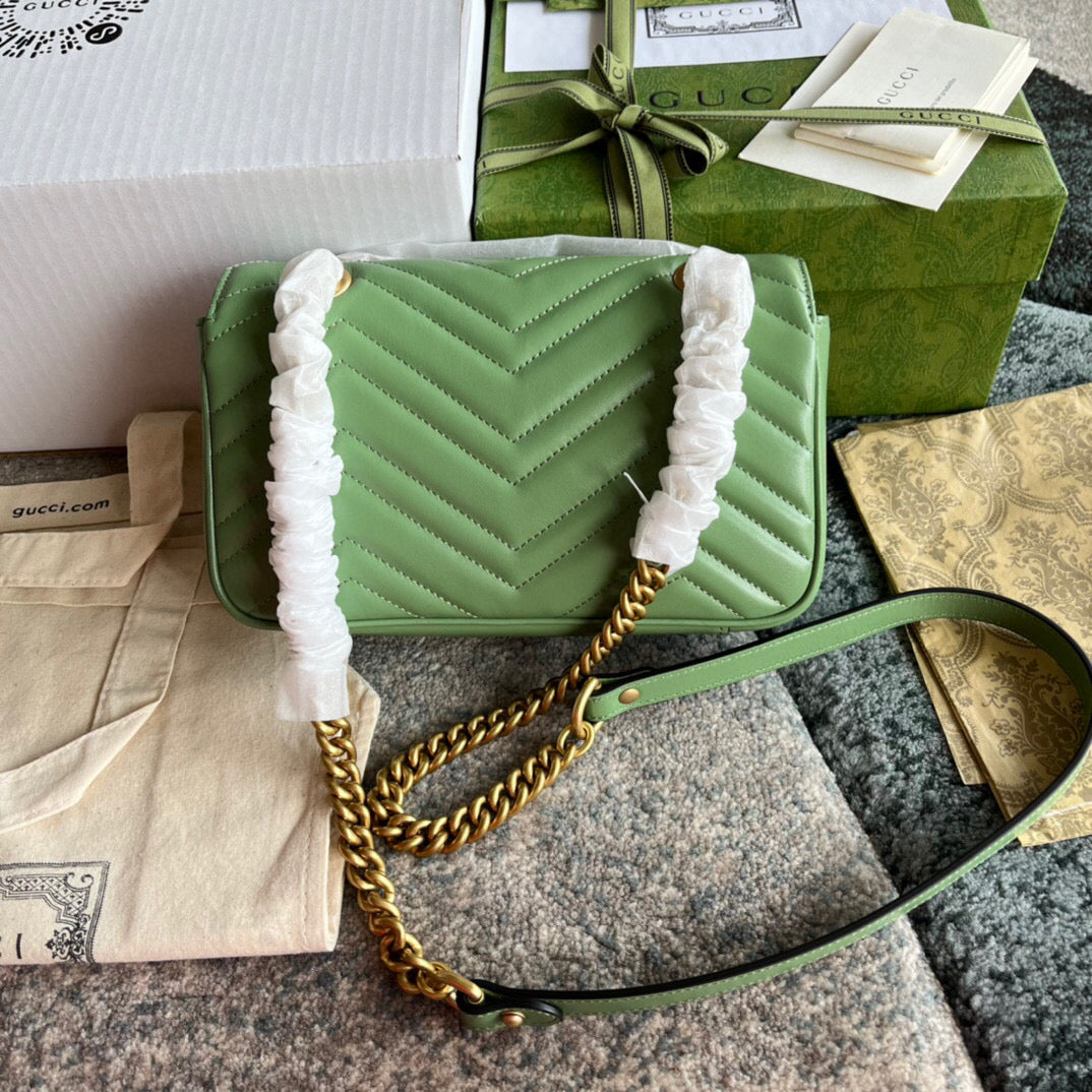 BOLSA MARMONT VERDE - 22 CM